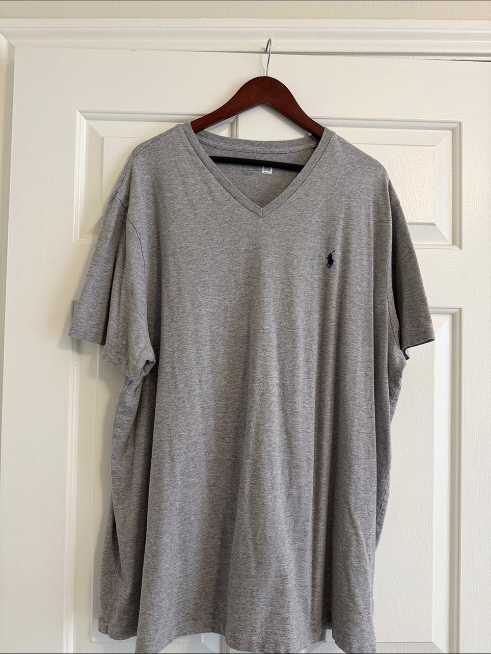 Polo by Ralph Lauren Gray V-Neck Tee with Navy Pony
